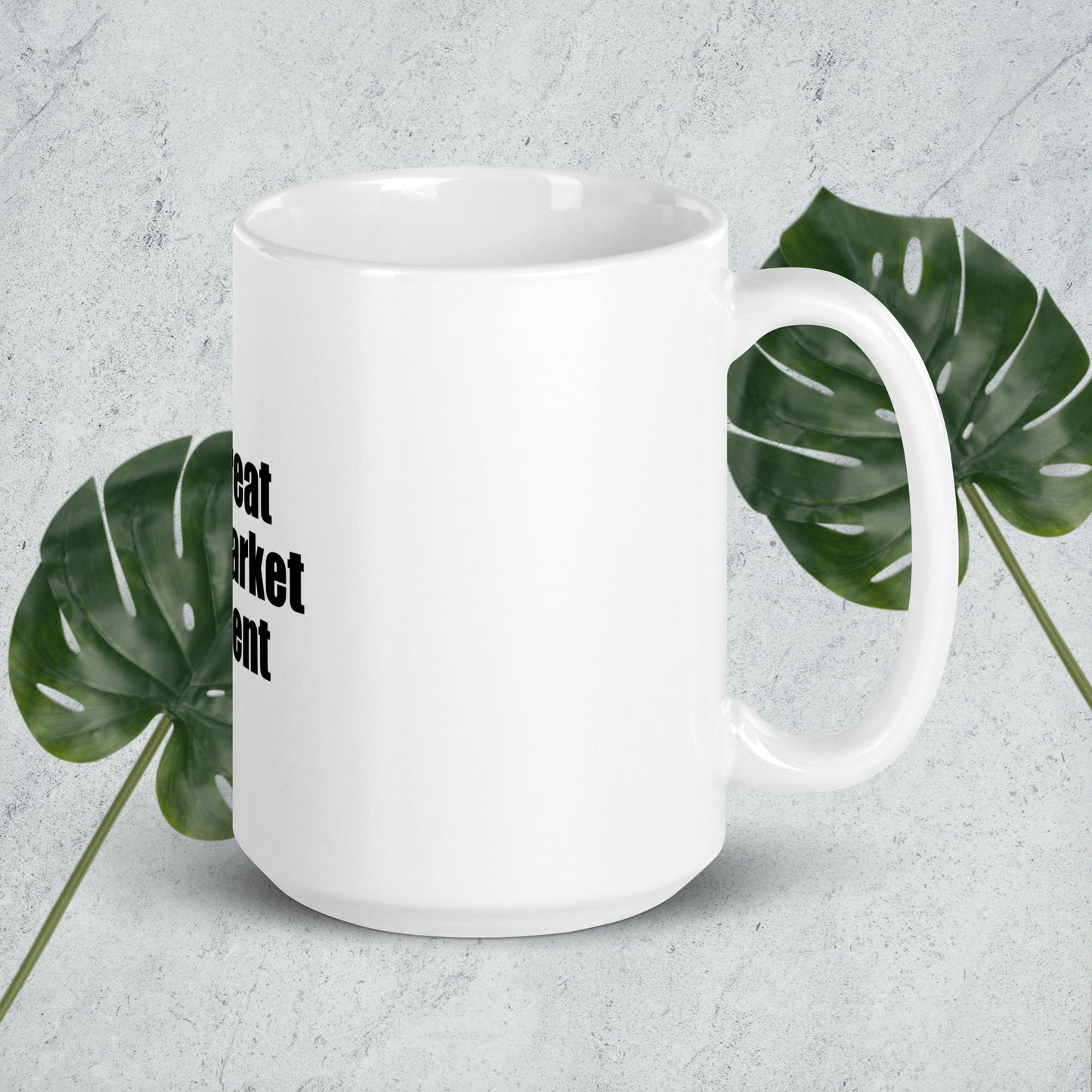 White glossy mug GME